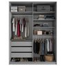 Closet Solteiro 100% Mdf Bp 159,5cm 3 Gavetas Monreale - 4