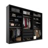 Closet Casal 100% Mdf Bp 237cm 3 Gavetas Monreale - 3