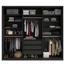 Closet Casal 100% Mdf Bp 237cm 3 Gavetas Monreale - 4
