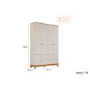 Ver imagem 3 de Jogo de Quarto Infantil Biscoito - Off White Nature