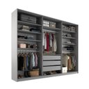 Ver imagem 3 de Closet Casal 100% Mdf Bp 237cm 3 Gavetas Monreale