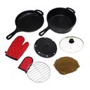 Ver imagem 2 de Panela Defumação Frigideira Multiuso Ferro Serragem Tv 25cm