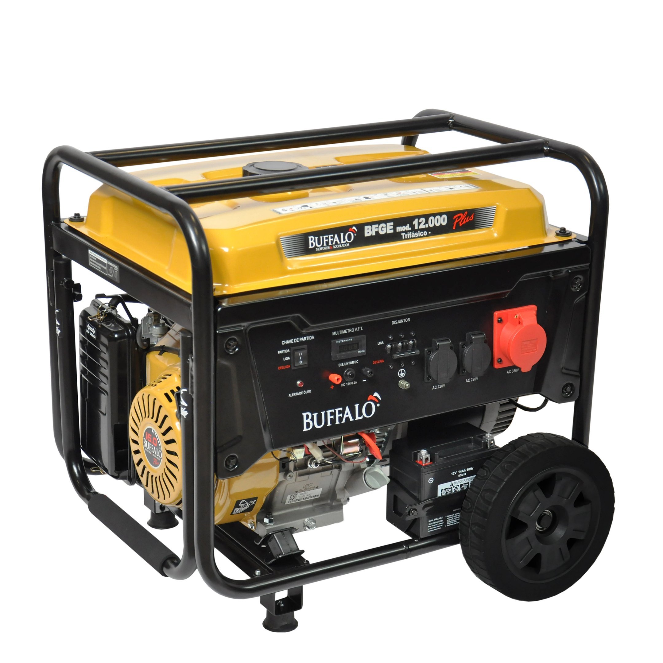 Gerador de Energia a Gasolina 12,5kva Plus 220v Trif. Buffalo - 4