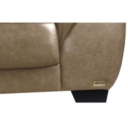 Conjunto Sofá de Couro Legítimo 3 e 2 Lugares Cama inBox Monterrey 2,10x1,60m Bege - 8 Conjunto Sofá de Couro Legítimo 3 e 2 Lugares Cama inBox Monterrey 2,10x1,60m Bege - 8