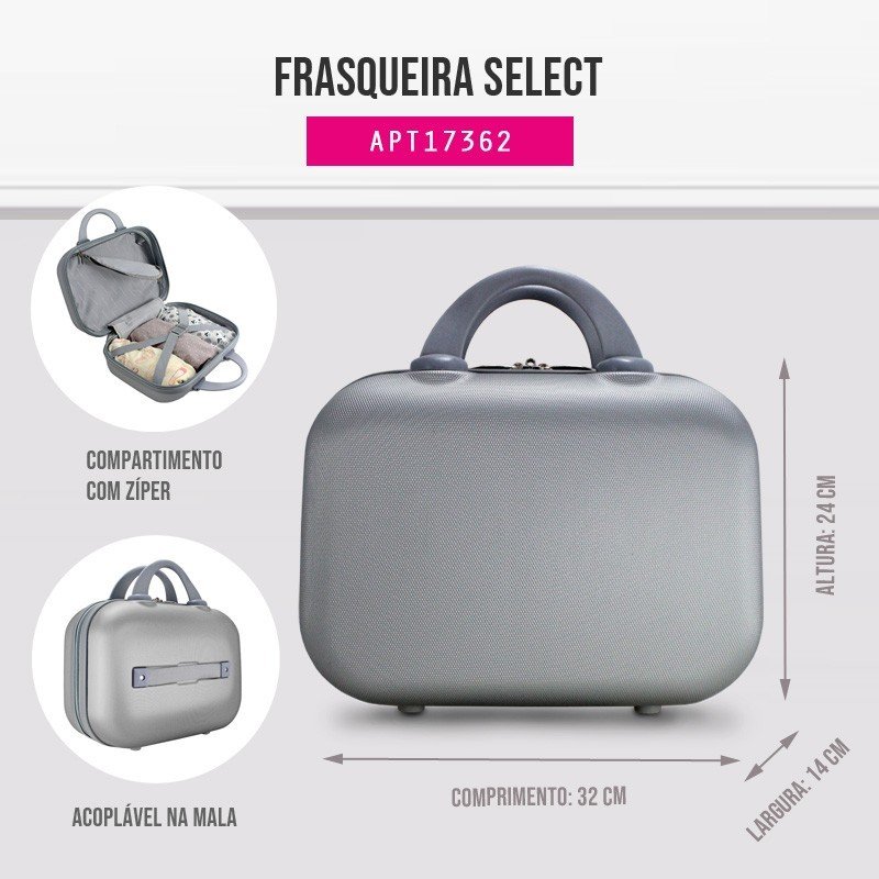 Frasqueira Select Lisa Prata Jacki Design - 4