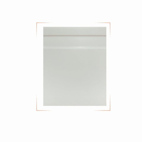 Kit Rodape 07cm Frisado Slim Branco 04pç (8mt) Rodapeshop