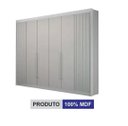 Ver imagem 3 de Guarda Roupa Casal 100% MDF 6 Portas 6 Gavetas 235cm Ripado São Carlos Branco - Leifer