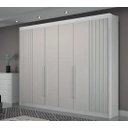 Ver imagem 1 de Guarda Roupa São Carlos 6 Pts Ripado Branco - Leifer