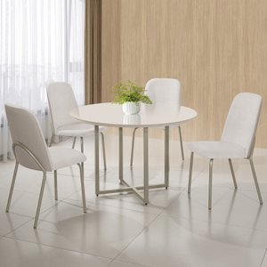 Conjunto Sala de Jantar Mesa com 4 Cadeiras California