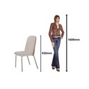 Ver imagem 5 de Conjunto Sala de Jantar Mesa com 4 Cadeiras California Marrom/Fendi