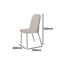 Ver imagem 4 de Conjunto Sala de Jantar Mesa com 4 Cadeiras California Marrom/Fendi