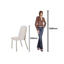 Ver imagem 5 de Conjunto Sala de Jantar Mesa com 4 Cadeiras California Marrom/Fendi/Bege