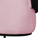 Ver imagem 3 de Namoradeira Beatriz Suede Rosa Composê Corino Preto - Belliv Decor