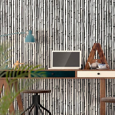 Papel de Parede Bambu 3 Arte Destaque 2 Metros