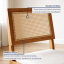 Ver imagem 7 de Conjunto 4 Cadeiras Rainha em Madeira Maciça Marrom/Mel/Linho Off White