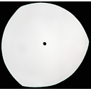 Ver imagem 1 de Vidro Curvo Triangulo 30cm Fosco P/ Plafons Furo Central 1cm