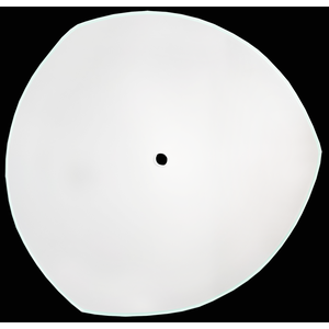 Vidro Curvo Triangulo 30cm Fosco P/ Plafons Furo Central 1cm