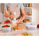 Ver imagem 4 de Recipiente Raso a Vácuo com Válvula Freezer Geladeira L 19,7 X 19,7 X H9,7 Cm - 1900 Ml - Saveit - G