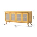 Ver imagem 5 de Buffet Aparador Madeira Vintage Tela 4p Deltan Imbuia - Atraente Móveis