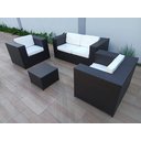 Ver imagem 3 de Cadeiras de Varanda Jardim Área Externa Conjunto 4 Péças Modelo Quadardo em Fibra Sintética