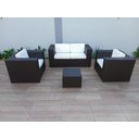 Ver imagem 2 de Cadeiras de Varanda Jardim Área Externa Conjunto 4 Péças Modelo Quadardo em Fibra Sintética