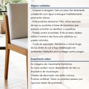 Ver imagem 7 de Conjunto 6 Cadeiras Lady em Madeira Maciça Marrom/Mel/Linho Off White