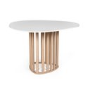 Ver imagem 2 de Mesa de Jantar Orgânica 4 Lugares 120x118cm Branco e Jade - Straub Web