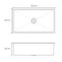 Ver imagem 2 de Cuba Cozinha Gourmet Nano Aço Inox 304 Escovado 50x40 Preta Brinovar