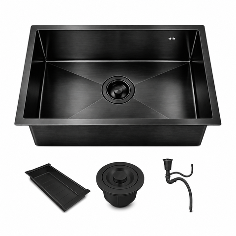 Cuba Cozinha Gourmet Nano Aço Inox 304 Escovado 50x40 Preta Brinovar