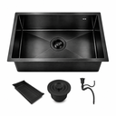 Ver imagem 1 de Cuba Cozinha Gourmet Nano Aço Inox 304 Escovado 50x40 Preta Brinovar