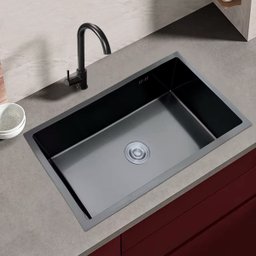 Cuba Cozinha Gourmet Nano Aço Inox 304 Escovado 50x40 Preta Brinovar - 5