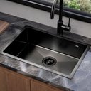 Ver imagem 2 de Cuba Cozinha Gourmet Nano Aço Inox 304 Escovado 50x40 Preta Brinovar