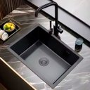 Ver imagem 7 de Cuba Cozinha Gourmet Nano Aço Inox 304 Escovado 50x40 Preta Brinovar