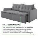 Ver imagem 7 de Sofá Cama Flórida Retrátil e Reclinável 180 cm Linho