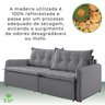 Sofá Cama Flórida Retrátil e Reclinável 180 cm Linho  - 8