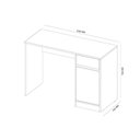 Ver imagem 3 de Mesa Computador Escrivaninha Office Morada C/ 1 Porta e 1 Gaveta Amendola Touch/grafito - Demóbile