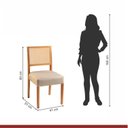 Ver imagem 6 de Kit 8 Cadeiras Versales Espresso Móveis Cinamomo/Tela