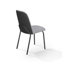 Ver imagem 4 de Conjunto Sala de Jantar Mesa com 4 Cadeiras California Preto/Cinza