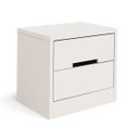Ver imagem 1 de Mesa de Cabeceira 2 Gavetas S822 Dormitorio Padrão Branco