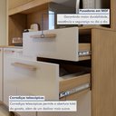 Ver imagem 3 de Armário para Cozinha 7 Portas 2 Gavetas 180,8cm Citrino Yescasa