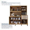 Ver imagem 5 de Armário para Cozinha 7 Portas 2 Gavetas 180,8cm Citrino Yescasa