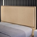 Ver imagem 3 de Cabeceira Box King Com Tachas 195 cm Vicenza L02 Linho Bege Escuro - Lyam Decor