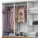 Ver imagem 6 de Guarda-roupa D22 6 Portas 6 Gavetas com Espelho e Pés
