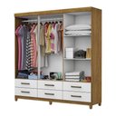 Ver imagem 4 de Guarda-roupa D22 6 Portas 6 Gavetas com Espelho e Pés