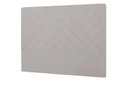 Ver imagem 1 de Cabeceira Sky Plus Casal 1400mm Veludo Adar Off White - Simbal
