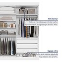 Ver imagem 7 de Closet Casal sem Portas 3 Gavetas Caribe