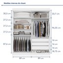 Ver imagem 4 de Closet Casal sem Portas 3 Gavetas Caribe
