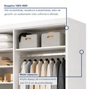 Ver imagem 4 de Closet Casal sem Portas 3 Gavetas Caribe Branco