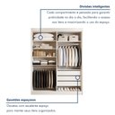Ver imagem 5 de Closet Casal sem Portas 3 Gavetas Caribe Branco