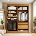 Ver imagem 1 de Closet Casal sem Portas 3 Gavetas Caribe Marrom/Cinamomo